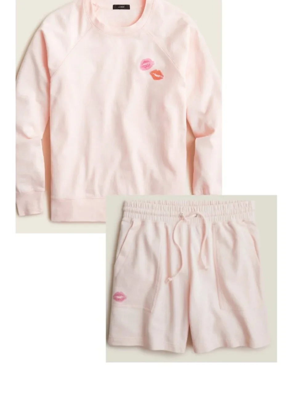 J.Crew lounge set is the J.Crew Magic Rinse™ collection in Kiss Print